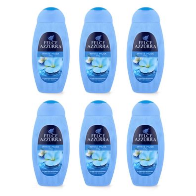 Paglieri Felce Azzurra Duschgel Muschio Bianco 6 x 400 ml