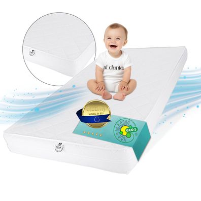 Best For Kids | 70x140x11 cm Kinderbettmatratze, eiche Polycotton, omfortschaum