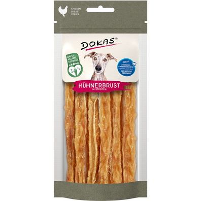 Dokas Dog Hühnerbrust in Streifen - welfare chicken 22 x 50g