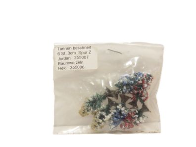 Heki 255006 - 6 x Tannen mit Schnee - Spur Z - 1:220 - Originalverpackung
