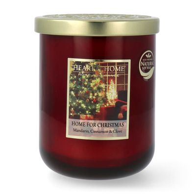 Heart & Home Home for Christmas Duftkerze Großes Glas 340 g
