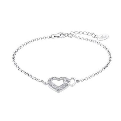 Romantic silver bracelet United hearts LP1917-2 / 2