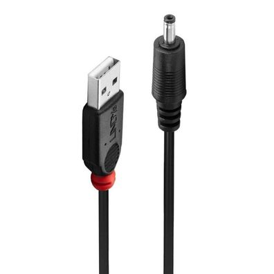LINDY Adapterkabel USB A St - DC Hohlstecker 3.5/1.35mm St
