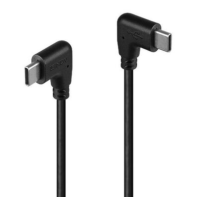 LINDY USB 2.0 Typ C Kabel, 2 x 90° gewinkelt 0,5m
