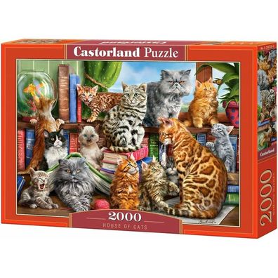 Castorland Katzenhaus Puzzle 2000 Teile