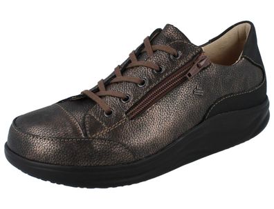 FINN Comfort Finnamic Hachiouji Damen Schnürschuhe kupfer braun Glattleder
