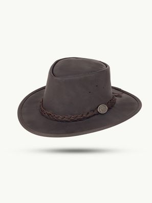 Scippis Lederhut Talaroo, Westernhut australisch Leder knautschbar leicht, braun