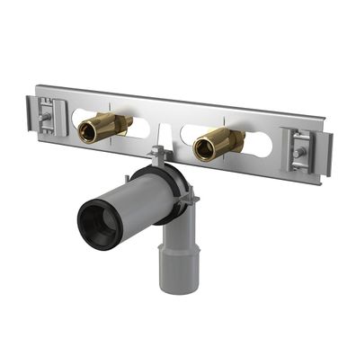 Alcadrain Halterung für Wasserzu- und Ablauf Alcasystem Konstruktion