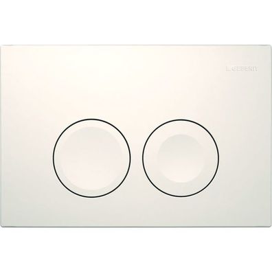 Geberit Sigma01 Betätigungsplatte für 2-Mengen-Spülung, Round, weiß
