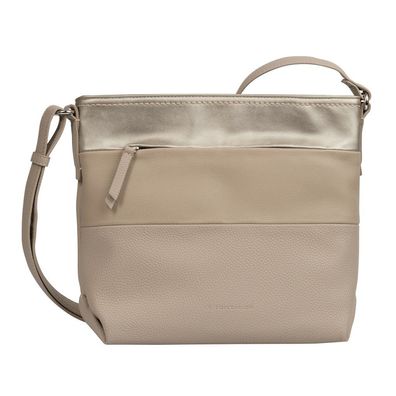 Tom Tailor Umhängetaschen Nicolina, Cross bag M, mixed taupe, Beige