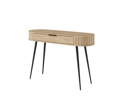 BETTSO Schminktish RIVO Hochbeiniger Schreibtisch mit Schublade - Eiche Cremona