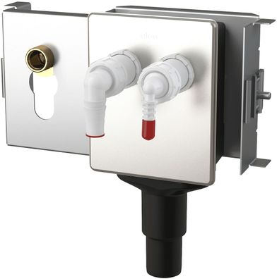 Alcadrain Montagerahmen für Unterputz-Waschmaschinen-Siphon zum Anschluss von zwei Ge