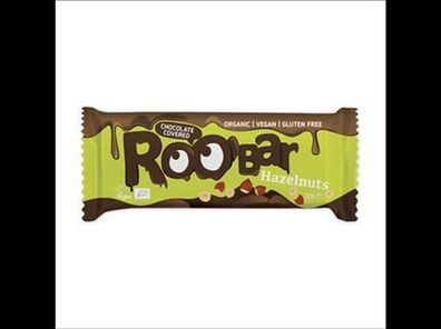 ROO´BAR 3x Roobar Haselnuss mit Schokoladenüberzug, 30g, glutenfrei 30g