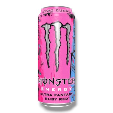 Monster Ultra Fantasy Ruby Red 12 x 0,5l - zuckerfreier Energy Drink mit Grape