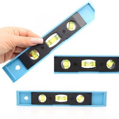 Rosfix Wasserwaage 240 mm – Magnetisch, V-Nut, 3 Libellen | Präzision