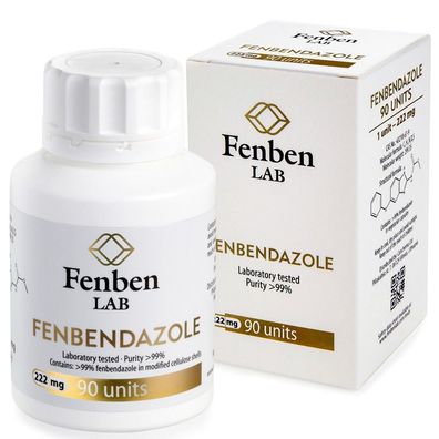 Fenbendazol Fenben LAB, 222 mg, Reinheit >99%, 90 Stück