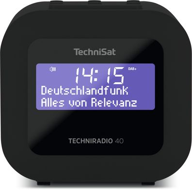 TechniSat Techniradio 40 | DAB+ Radiowecker mit Sleeptimer und Snooze | rot