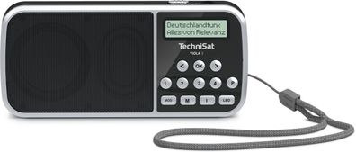 TechniSat VIOLA 3 | portables DAB+ Radio mit LED Taschenlampenfunktion | schwarz