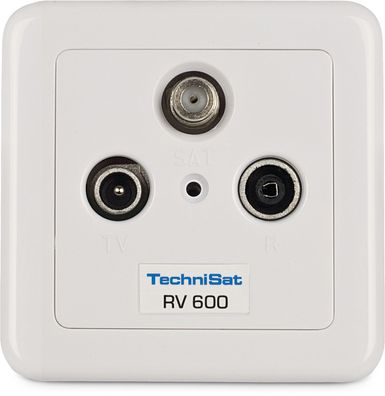TechniSat Durchgangsdose RV 600-10 | Sat-Durchgangsdose, 10 dB Auskoppeldämpfung