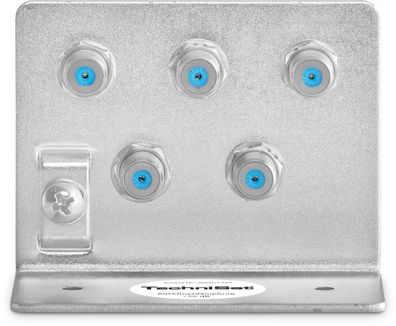 TechniSat Erdungswinkel 5 | Erdungswinkel mit 5 hochwertigen F-Doppelbuchsen