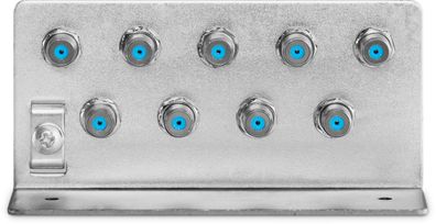 TechniSat Erdungswinkel 9 | Erdungswinkel mit 9 hochwertigen F-Doppelbuchsen