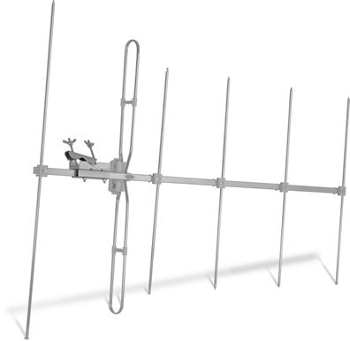 TechniSat Techniyagi 6 VHF | 6-Elemente Antenne zum Empfang von DAB+ | silber