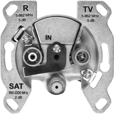 TechniSat Technipro SV 600 V2 | SAT/BK Stichleitungsdose, SAT / TV / Radio