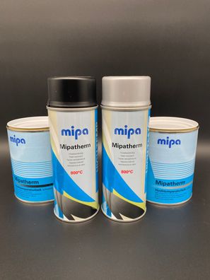 Mipa Mipatherm 750ml bis 800 °C hitzebeständig Ofenlack Thermolack Auspufflack