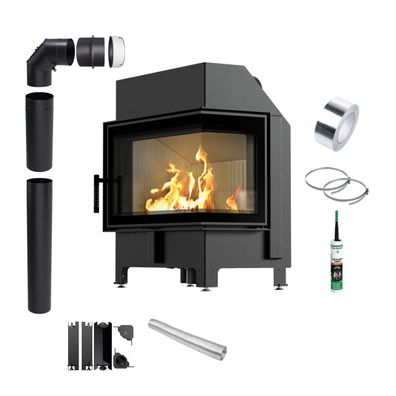 Kamin KRATKI ZIBI ECO 9,9 kW Ø 180 rechteckig