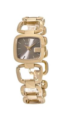 Gucci G Gucci Damenuhr aus Edelstahl gold luxuriöse Designer Uhr