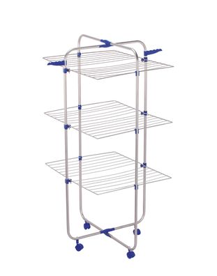 Turm Wäscheständer mit Rollen - 71 cm / 33 m - Wäsche Ständer 3 Ebenen klappbar