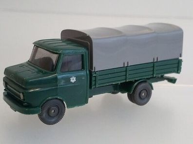 Opel Blitz Kurzhauber Manschaftwagen Polizei Kieferngrün 1:87 Wiking Modellauto