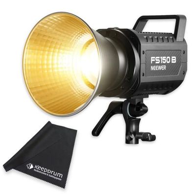 Neewer Dauerlicht FS150B Bi Color Videoleuchte mit Mikrofasertuch
