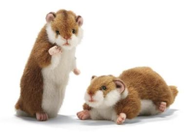 Plüsch Hamster - stehend oder liegend