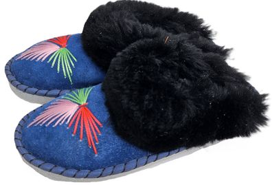 Lammfell Warme Hausschuhe Mules Latschen Gr.42 NEU, Schaffell/ -leder Handarbeit 3.25