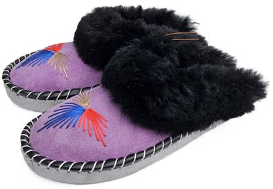 Lammfell Warme Hausschuhe Mules Latschen Gr.43 NEU, Schaffell/ -leder Handarbeit 1.25