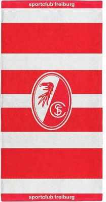 SC Freiburg Handtuch Gots Rot-Weiß Streifen 4023734