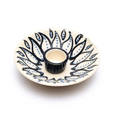 Palo Santo Räucherwerk-Halter Weiß – Keramik, 10x3 cm, 250g