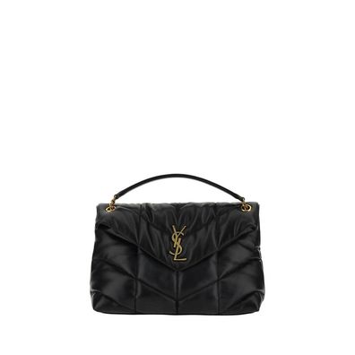 Saint Laurent Black Lamb Leather Shoulder Bag
