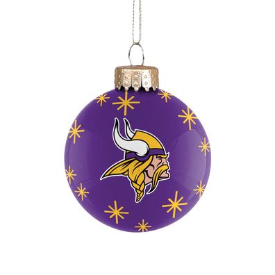 NFL Minnesota Vikings Glass Ball Baum Kugel Weihnachtsbaum Anhänger Ornament 8412