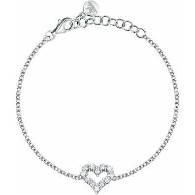 Romantic silver heart bracelet Tesori SAIW131