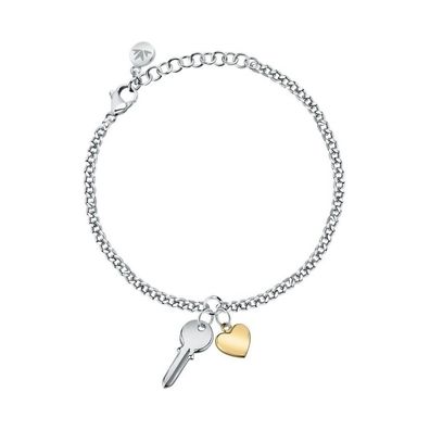 Original bicolor bracelet with Passioni SAUN17 pendants