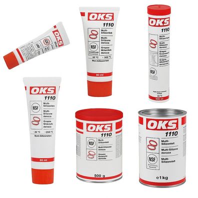 OKS 1110 Silikonfett lebensmittelecht Dichtungsfett 4g 10ml 80ml 400ml 500g 1kg Fett