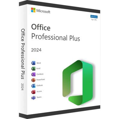 Microsoft Office 2024 Professional Plus | 1PC | SOFORT Versand | 24/7 Support