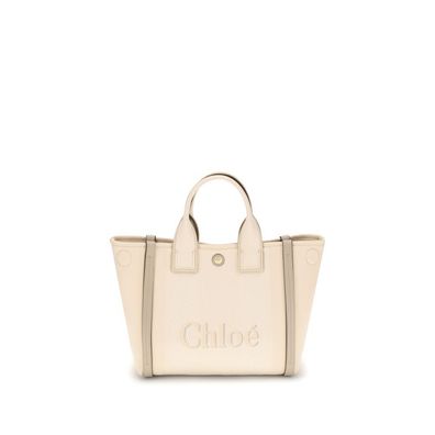 Chloé Beige Cotton Shoulder Bag