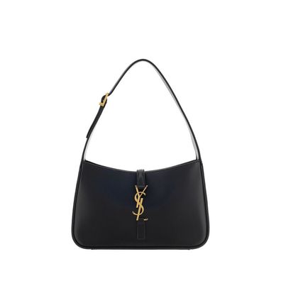 Saint Laurent Black Calf Leather Bos Taurus Shoulder Bag