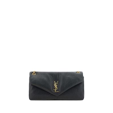 Saint Laurent Black Lamb Ovis Aries Aries Shoulder Bag
