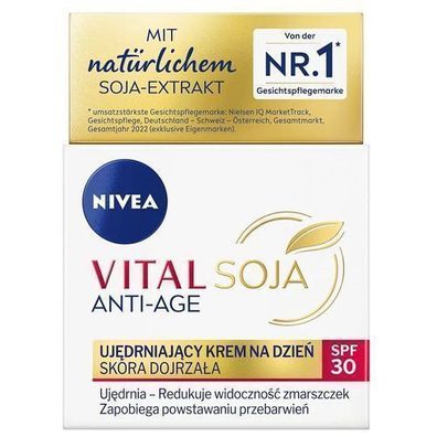 Nivea Vital Soja Anti-Aging Straffende Tagescreme mit Lichtschutzfaktor 30, 50 m