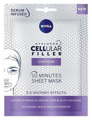 Nivea Expert Lift Cellular Kuehlende Anti-Falten Tuchmaske - 1 Stueck
