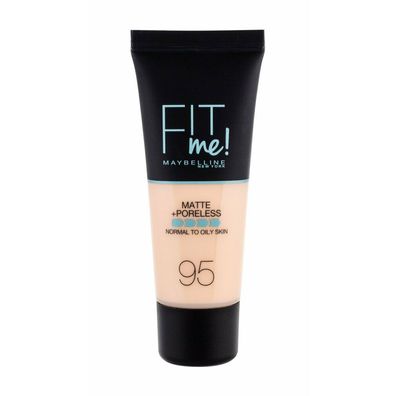 Maybelline New York Fit Me Matte + Pore less Foundation - 30ml #95-fair porcelain